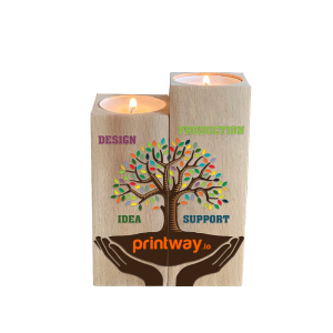 Wood Candle Holder (VN)