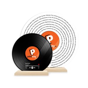 Acrylic Record With Wooden Stand (VN)